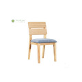 Solid Wood Dining Chair with Fabric Cushion